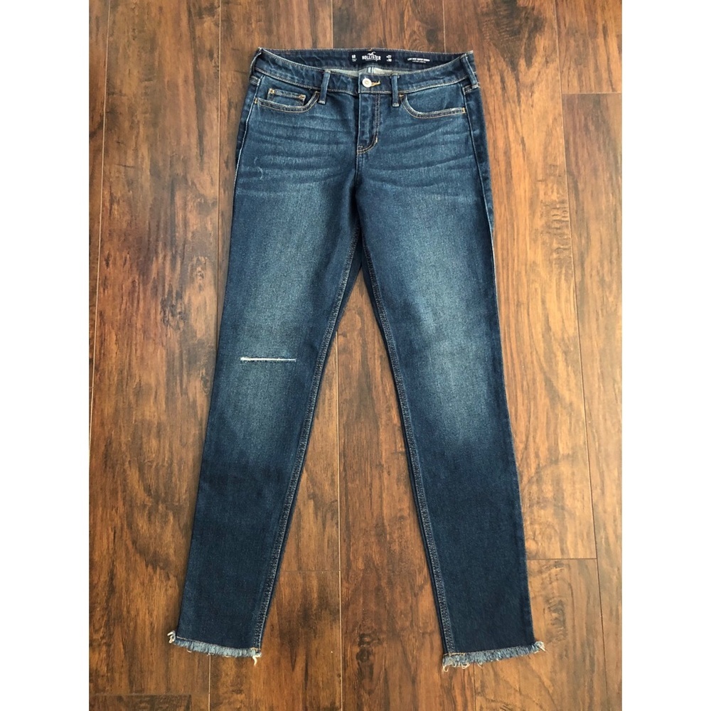 Hollister Low Rise Floral Embroidery Skinny Jeans Womens W27 L30